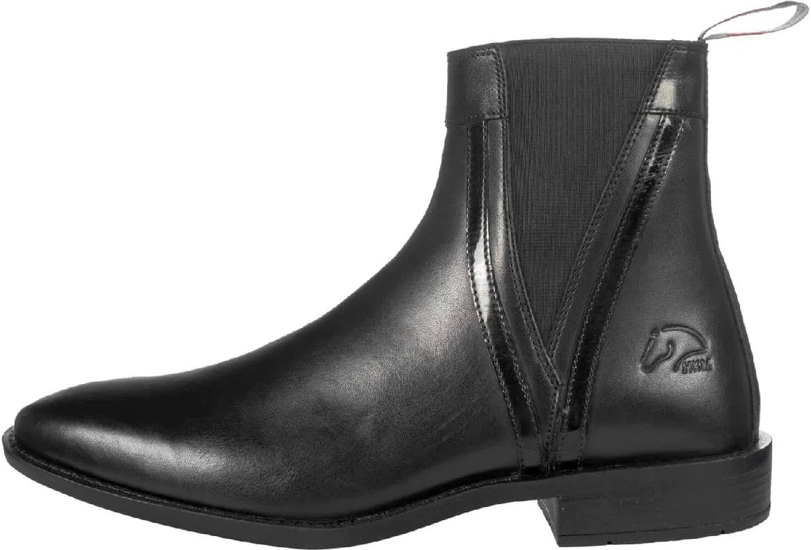 HKM Lack, Stivali di Gomma Jodhpur, Nero, 36 EU