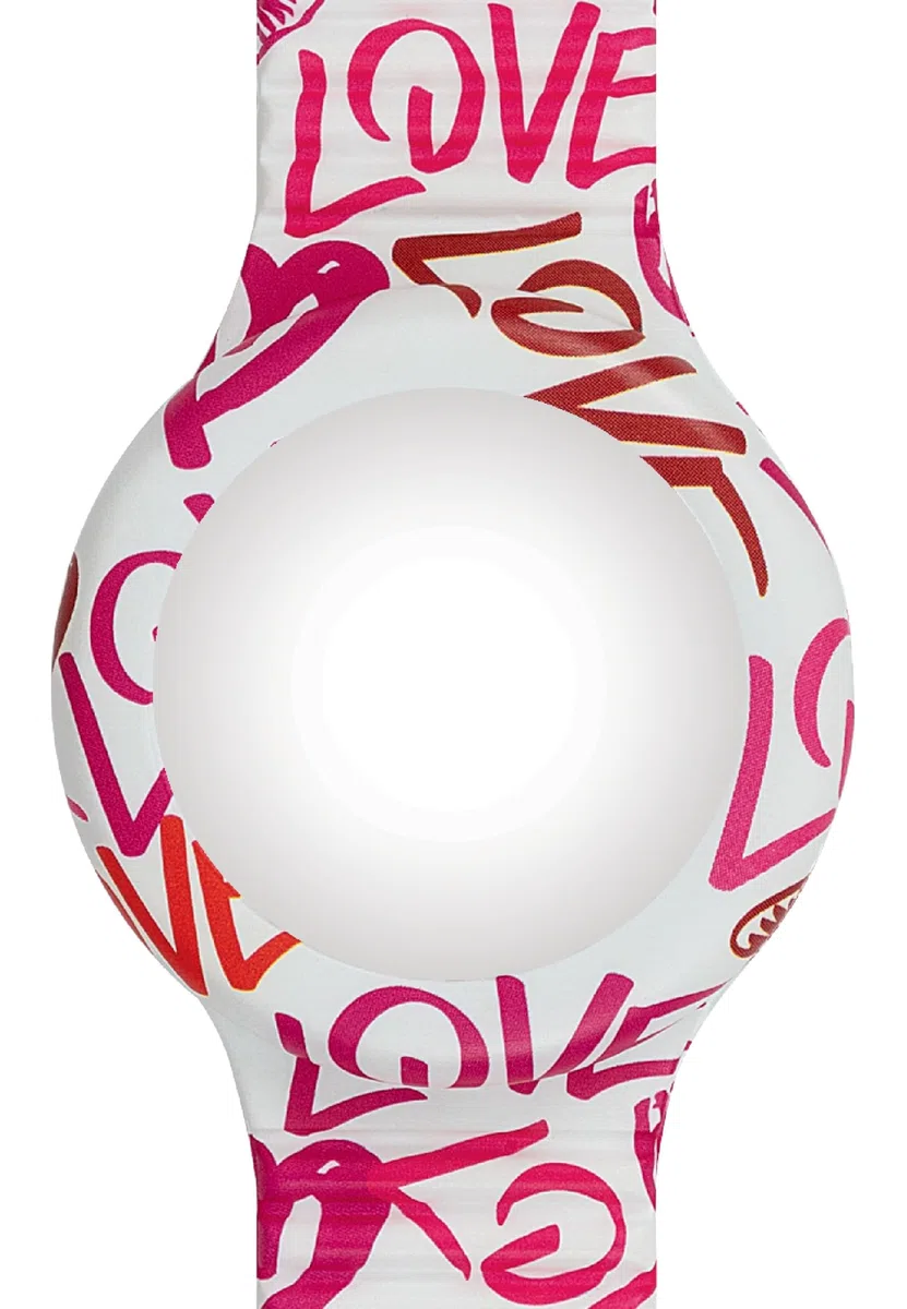 HIP HOP Orologio Donna, Collezione HEART & LOVE, Movimento Analogico, Resistente all'acqua fino a 50 metri, Cinturino in Silicone Stampato, Lunghezza regolabile, Idee regalo Donna