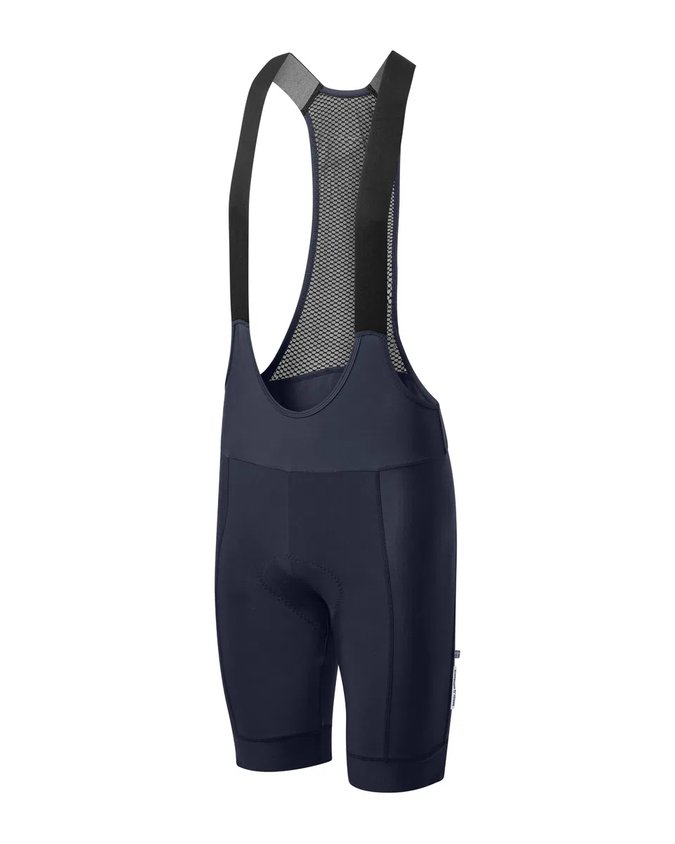 DANISH ENDURANCE Salopette da Ciclismo, Fondello con Imbottitura 3D in Camoscio, Pettorina e Pantaloncini, Quick Dry, Uomo Blu Scuro M