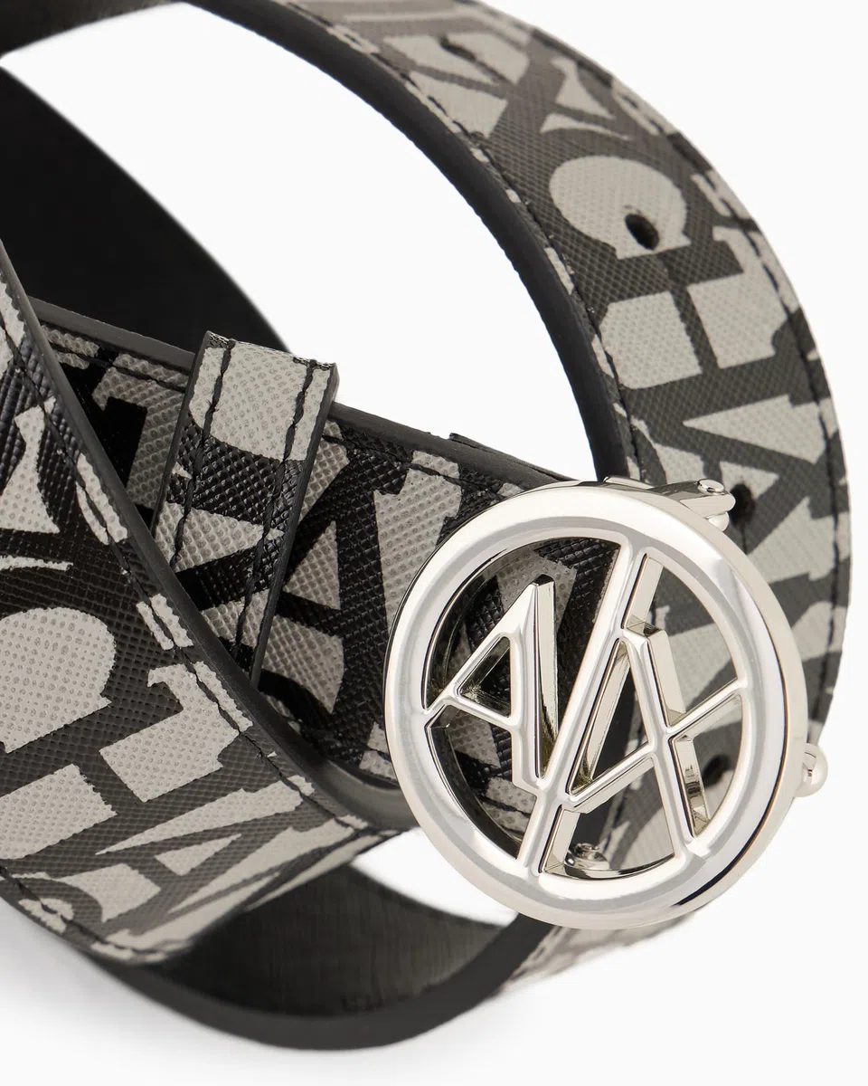 A | X ARMANI EXCHANGE donna Allover Logo BeltBelt