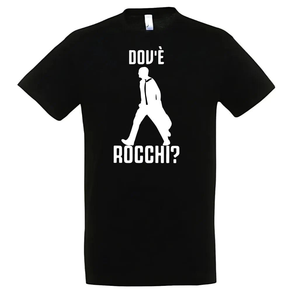 T-shirt con frase divertente dov'è calcio arbitro (Nero, L)