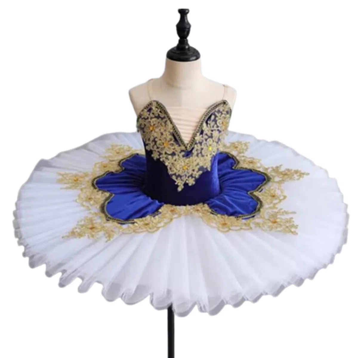OTMYIGO Ragazza Tutu di Balletto Gonna Balletto per Bambini Costume da Lago dei cigni Costumi di Danza del Ventre Abito da Competizione per spettacoli teatrali