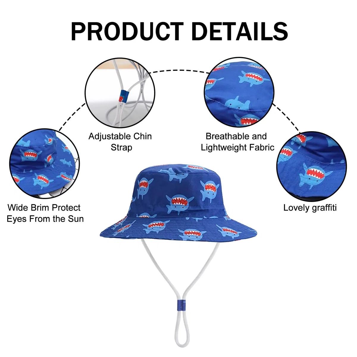 JSTHHTT 2 PCS Cappello da Sole per Bambini, Cappello Bambino, Bambini Bambino Pieghevole Cappelli da Sole da Spiaggia, Cappello da Sole Bambino Bambina a Tesa Larga, Regolabile, UPF 50+, 3-8 Anni