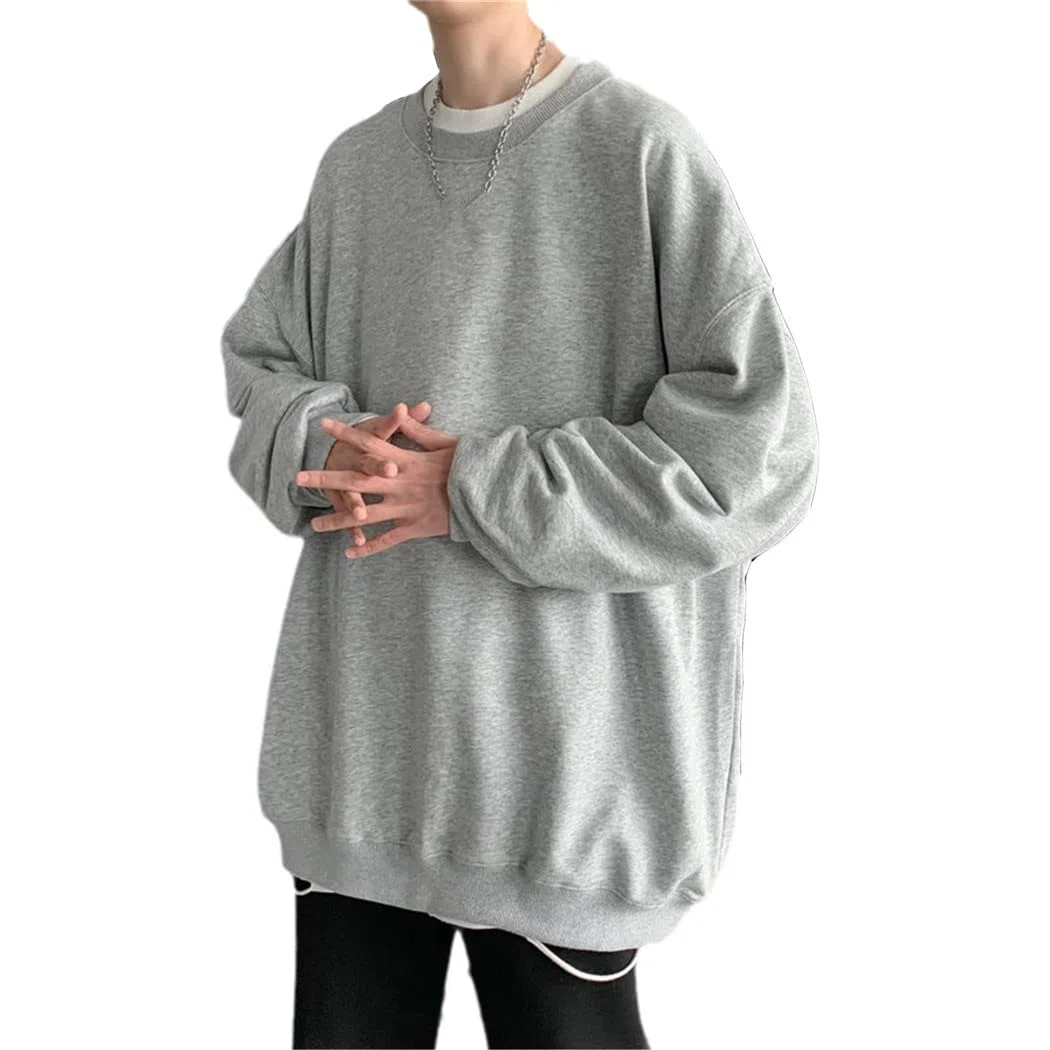 Uomini Nero Bianco Felpe Con Cappuccio Hip Hop Punk Pullover Streetwear Casual Oversize Coreano Harajuku Felpa, 1, L