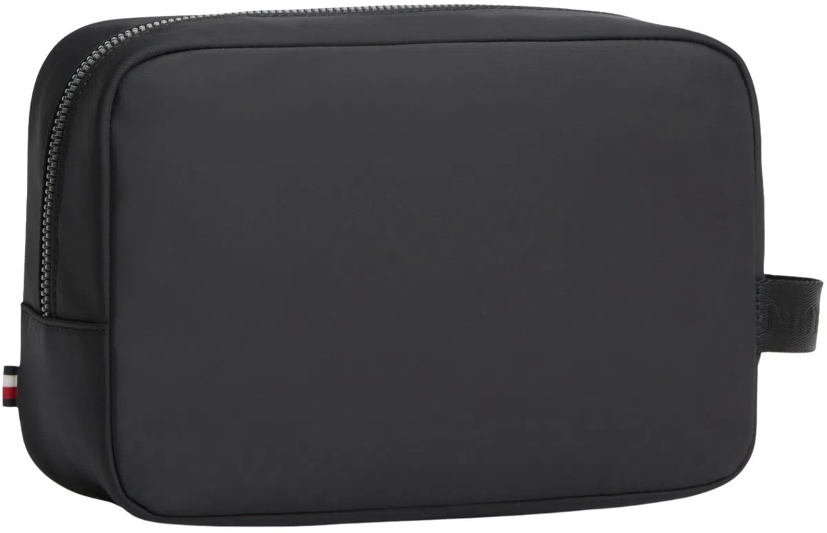Tommy Hilfiger TH Repreve Washbag Am0am14153, Borsa da Bagno Uomo, Black (Black), One Size