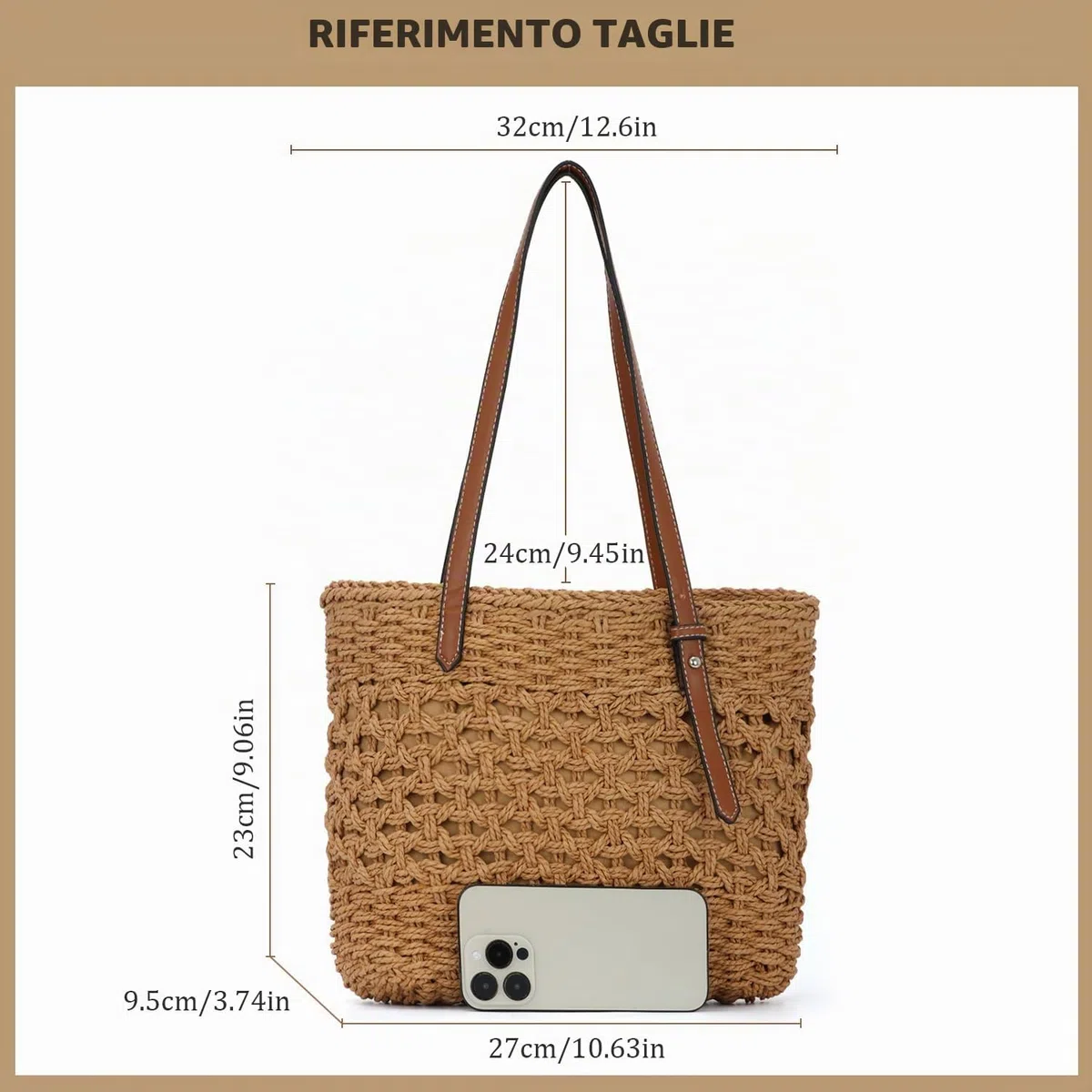 SUKUTU Donne Carta Corda di paglia intrecciata Borsa di paglia intrecciata Vacanze estive Tote Bag Spiaggia intrecciata Borsa di paglia a Tracolla