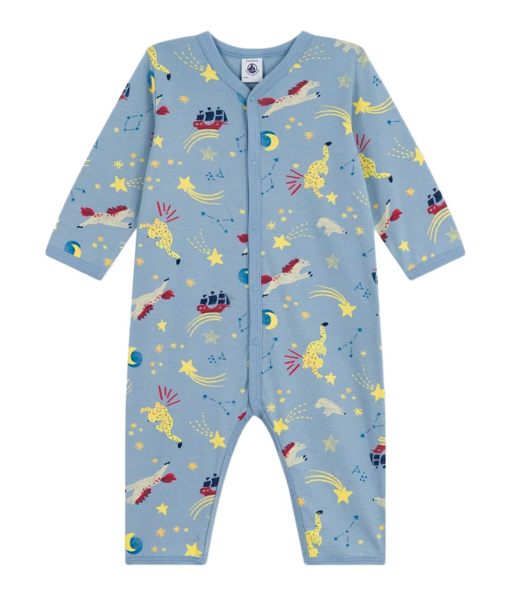 Petit Bateau Pyjama Bébé En Coton Sans Pieds Imprimé A0e6b01 Abbigliamento Notte Unisex - Bimbi 0-24 (Pacco da 1)