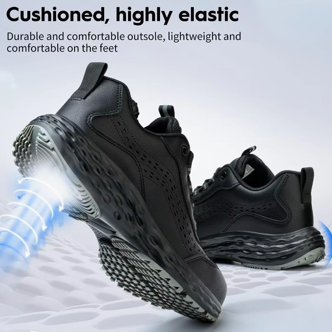 Scarpe Antinfortunistiche Uomo Donna Antiscivolo Scarpe da Lavoro Comode Leggere Scarpe Sicurezza Traspiranti