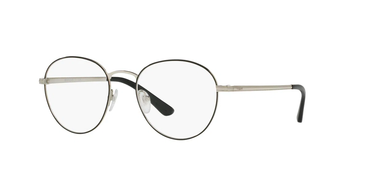 Vogue - VO 4024, Rotondo, metallo, donna, BLACK(352), 52/18/135
