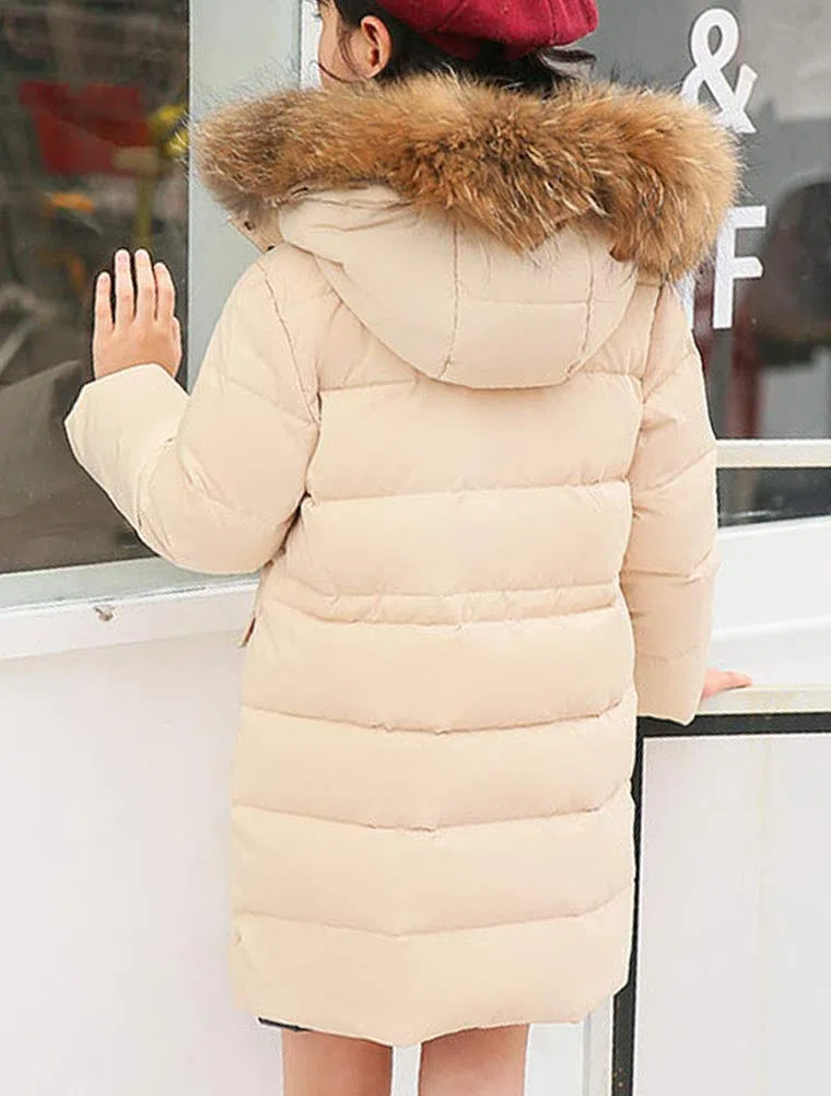 Cappotto con Cappuccio da Unisex Ragazzi Invernale Giubbotto Trapuntato Parka Incappucciato Piumino 0-13 Anni