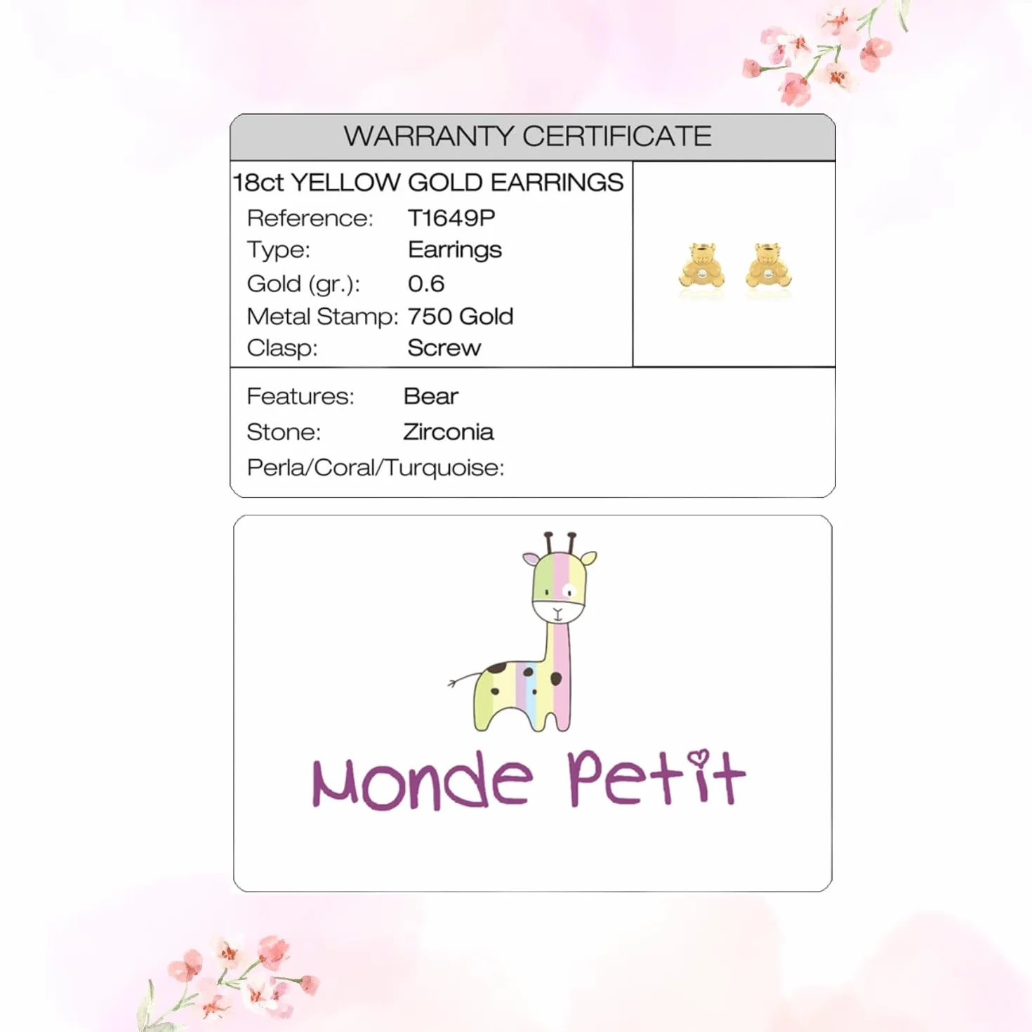 Mondepetit - Orecchini ragazza donna Smalto Rosso-Nero Coccinella Oro Giallo 18K - Scatola Regalo - Certificato di garanzia