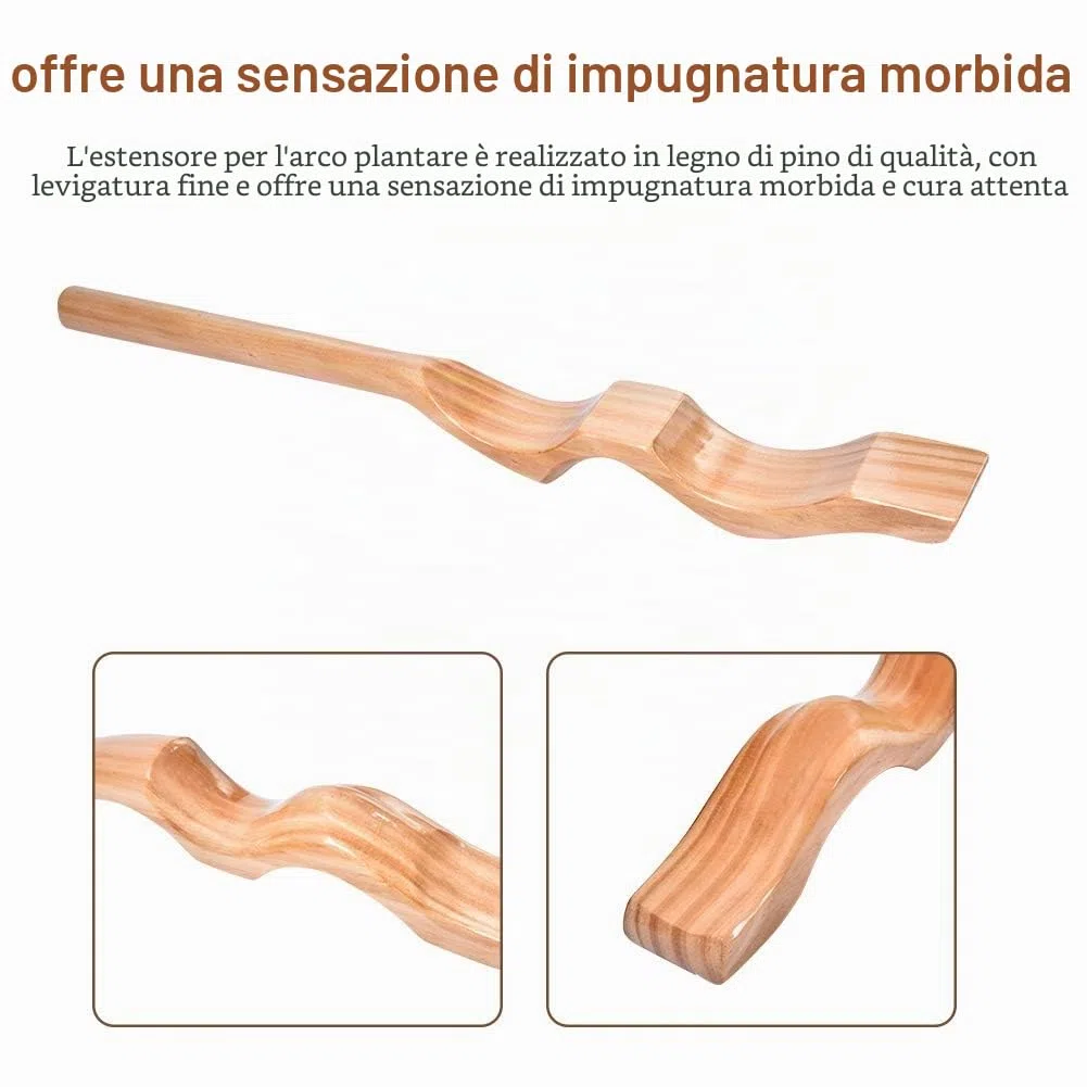 Dioche Barella Piede Balletto, Balletto Danza Legno Resistente all'Usura Arco del Piede Barella Ballerini per Adulti e Bambini Danza dell'Arco Attrezzatura per Danza in Legno, 72 x 7 x 3.5 cm