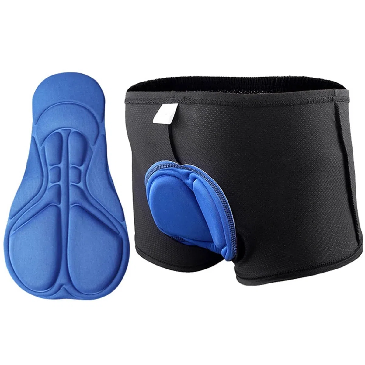 Pantaloncini Da Ciclismo 2 pezzi pantaloncini da ciclismo traspiranti con imbottitura in gel ispessita da uomo e da donna, mutande da bici, pantaloncini da ciclismo da uomo con imbottitura in gel(Blue