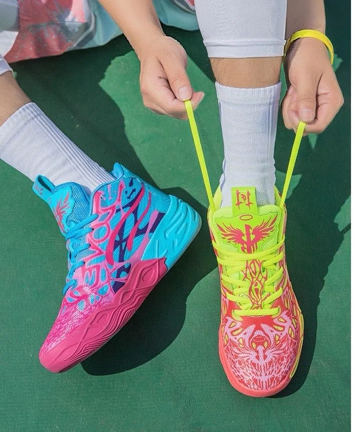 Scarpe da basket alte da uomo con rete traspirante antiscivolo alla moda sport all'aria aperta scarpe per il tempo libero