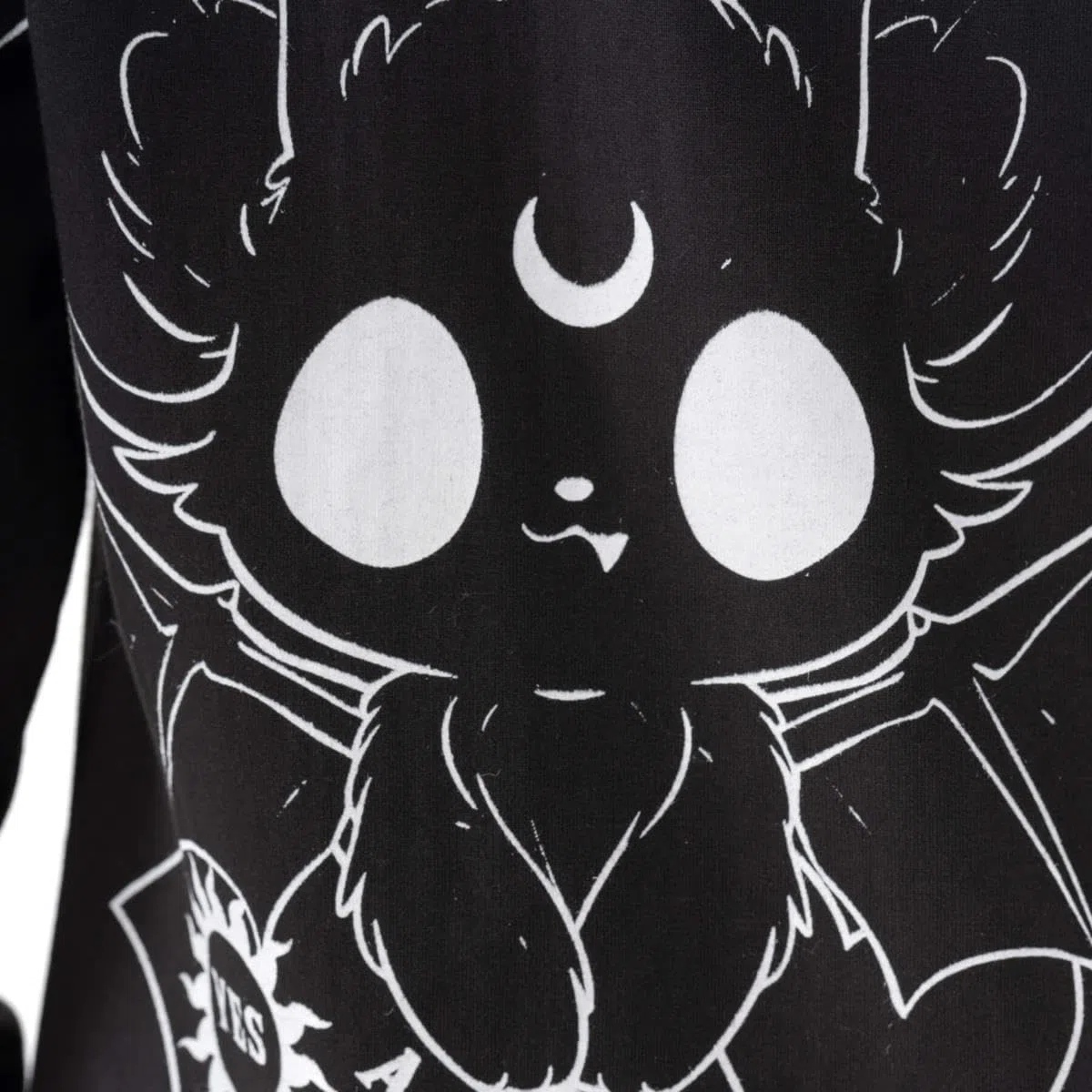 Heartless Felpa con Cappuccio Ouija Bats - Felpa con Orecchie di Pipistrello Gotico Nero, Stile Occulto Alternativo, Nero, 2XL