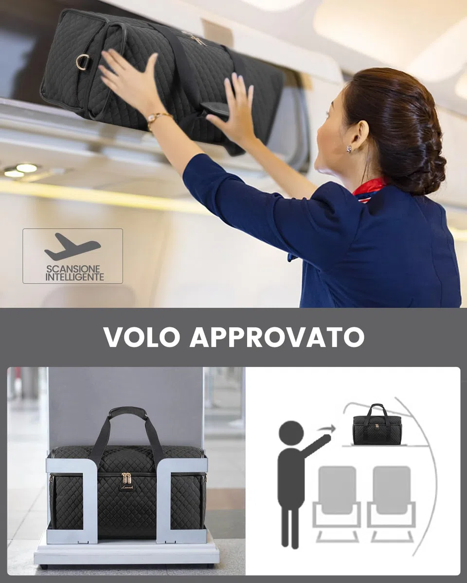 LOVEVOOK Borsone da Viaggio Donna, Grande Apertura Borsa Parto Ospedale Mamma Borsa da Viaggio Borsone Palestra, Travel Bag Duffel Bag Borse a Mano Sac Piscine Calcio