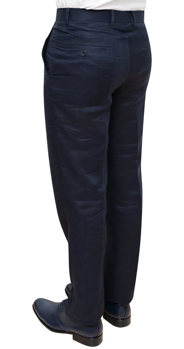 Pantaloni Uomo in Lino sartoriali Estivi Casual Eleganti