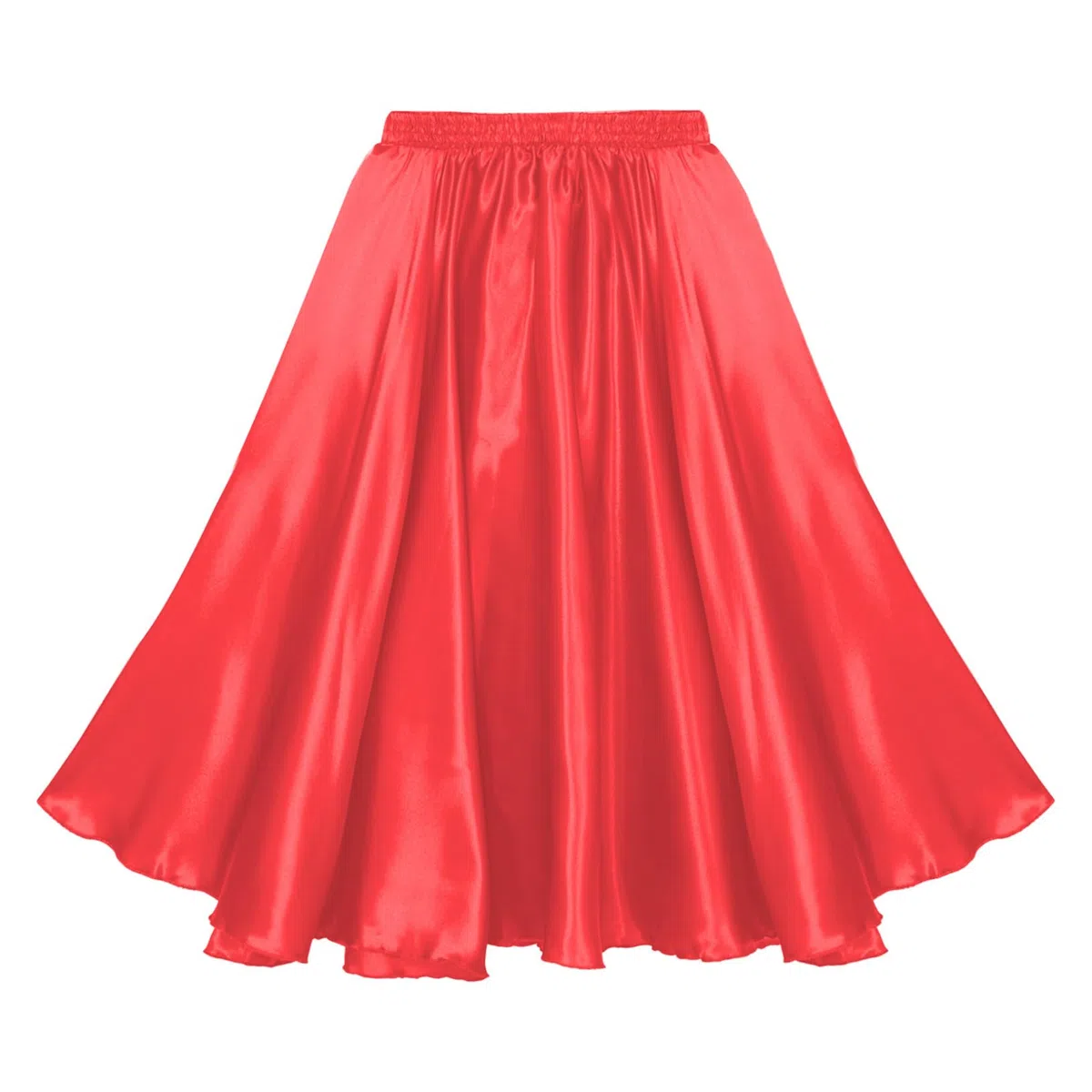 Freebily Gonna da Ballo per Bambina Abito da Ballerino Flamenco Gonna da Ballo per Corrida Spagnola Gonne Grande Swing per Danza del Ventre Rumba Salsa Tango Latino Dancewear