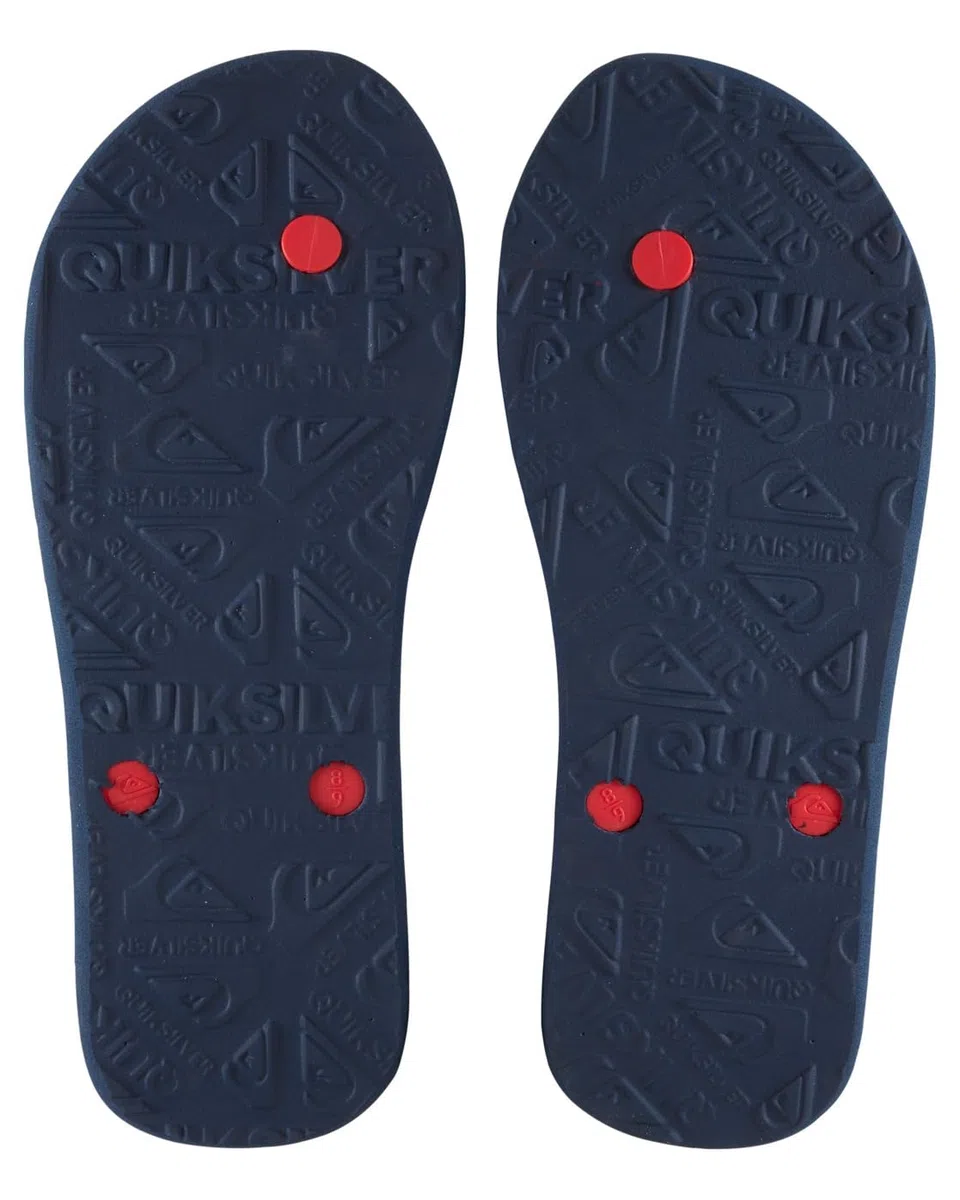 Quiksilver Molokai Word Block Youth, Scarpe da Spiaggia e Piscina Bambini e ragazzi, Multicolore Black Red Blue Xkrb, 36 EU