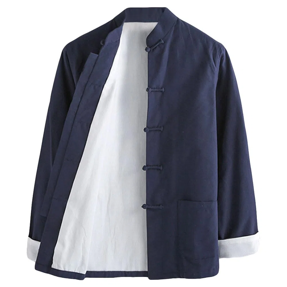 G-LIKE Giacca da uomo di arti marziali cinesi – Tradizionale uniforme capispalla per arti marziali Kung Fu Tai Chi Wushu Uomini Donne Costume Tang Stile Manica Lunga Abbigliamento - Cotone