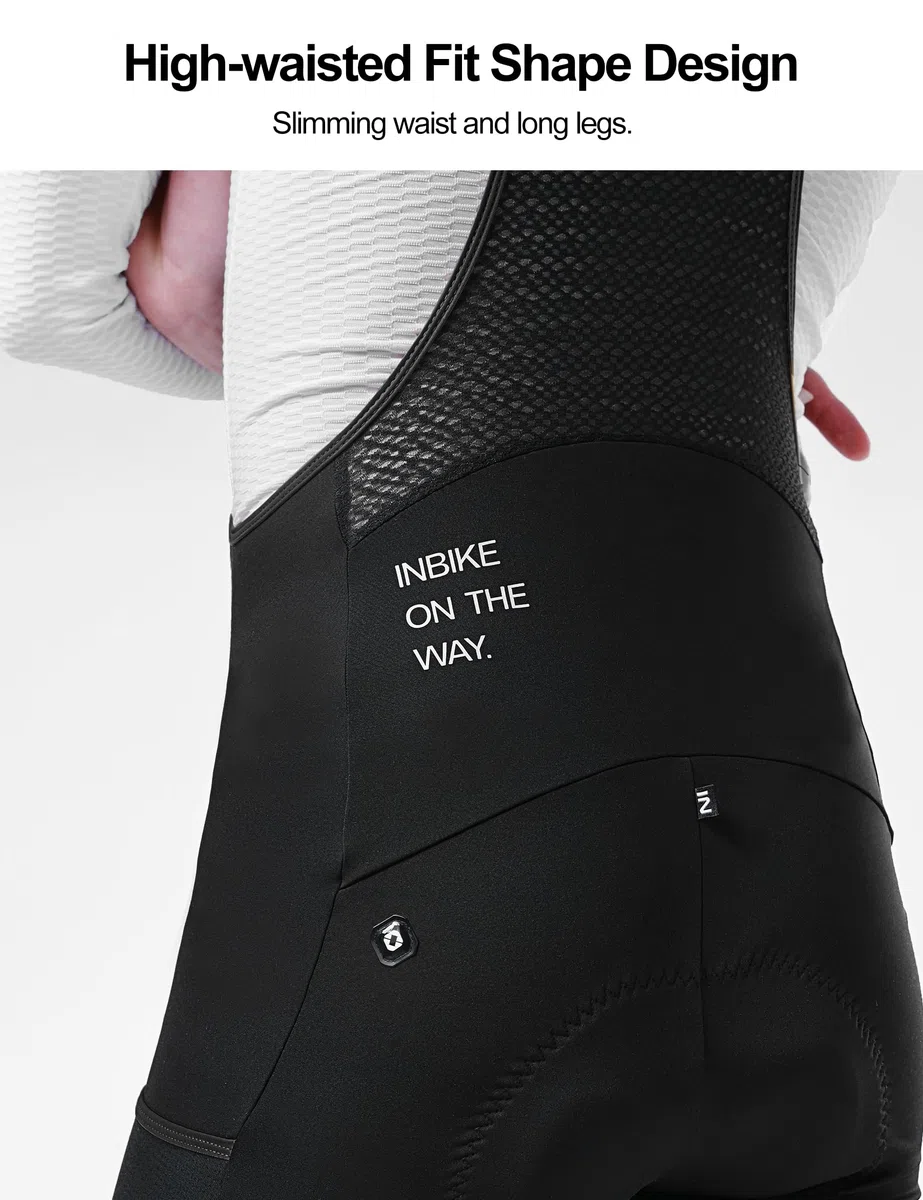 INBIKE Pantaloni Ciclismo Uomo Invernale con Tasche Pantaloni Bici con Fondello di Pile Pantaloni Lunghi MTB Abbigliamento Ciclismo Termico in Gel 3D Antishock Riflettente