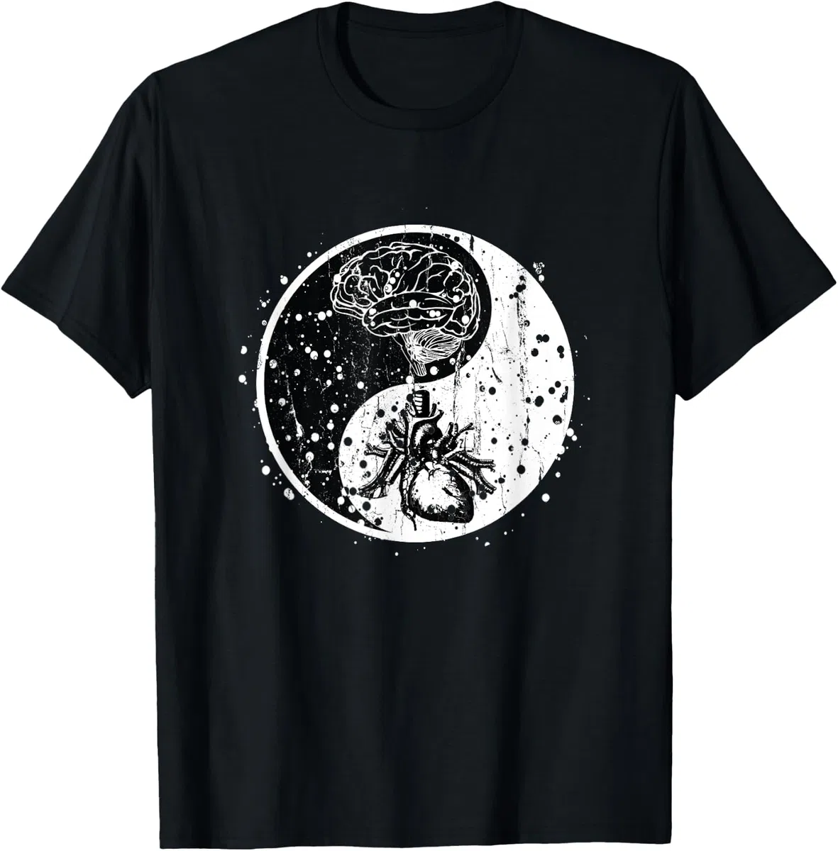 Yin Yang Cuore e mente Arti marziali Tai Chi Design Maglietta