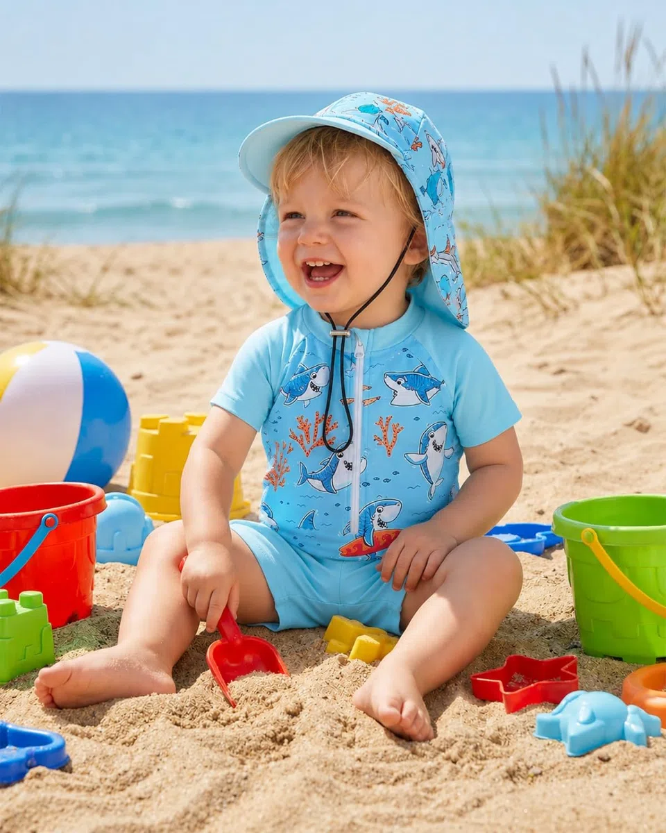 JiAmy Costume da bagno per bambini e ragazzi, protezione UV per bambini, costume da bagno intero