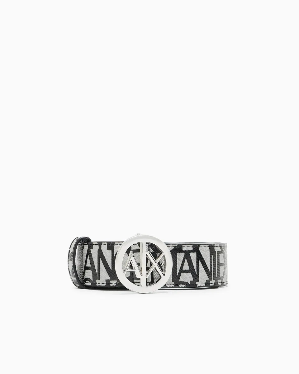 A | X ARMANI EXCHANGE donna Allover Logo BeltBelt