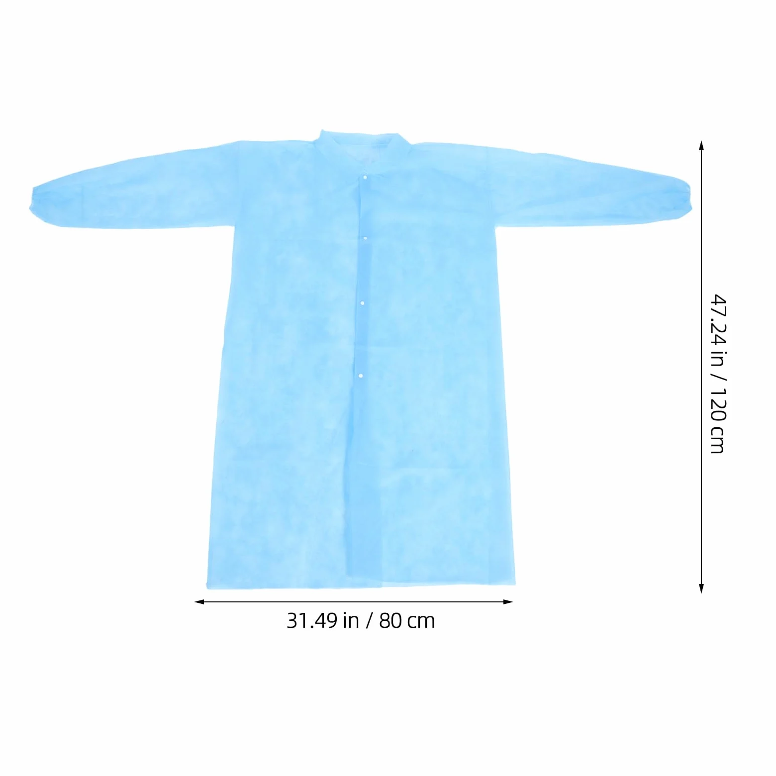 Sosoport 10pezzi Camici Monouso Laboratorio Blu Non Tessuto, Leggeri e Facili da Indossare, Vestibilità 3xl per Ambienti di Lavoro Protetti