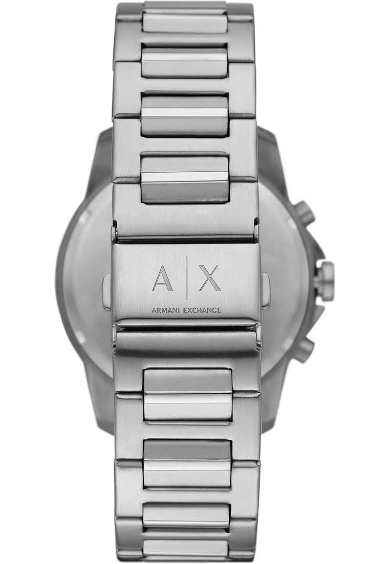 Armani Exchange Orologio da uomo, Movimento cronografo al quarzo e cassa da 44 mm con cinturino in acciaio