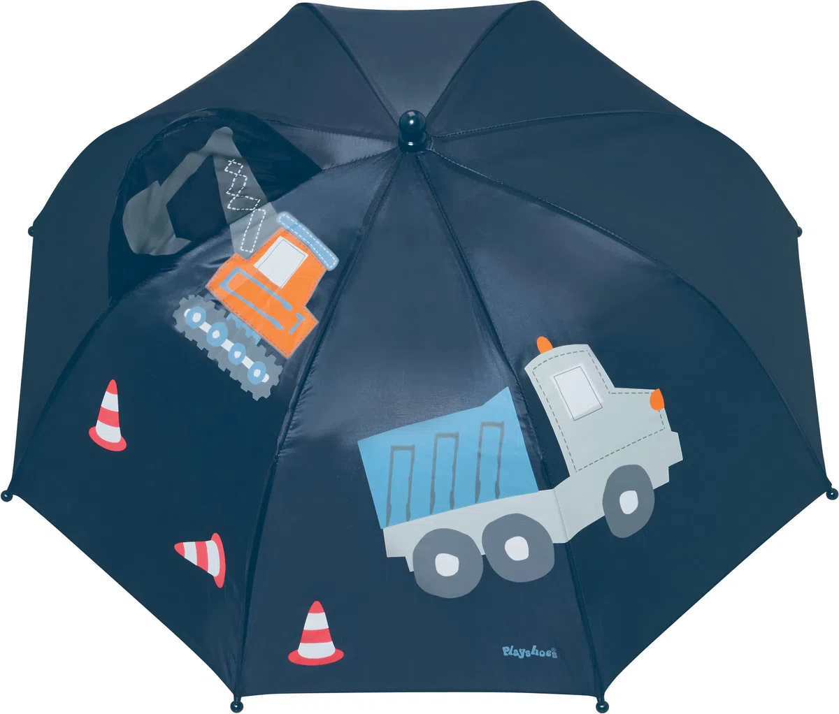 Playshoes Ombrello Per Bambini, Ombrellone a bastone con meccanismo a misura di bambino Unisex - Bambini e ragazzi