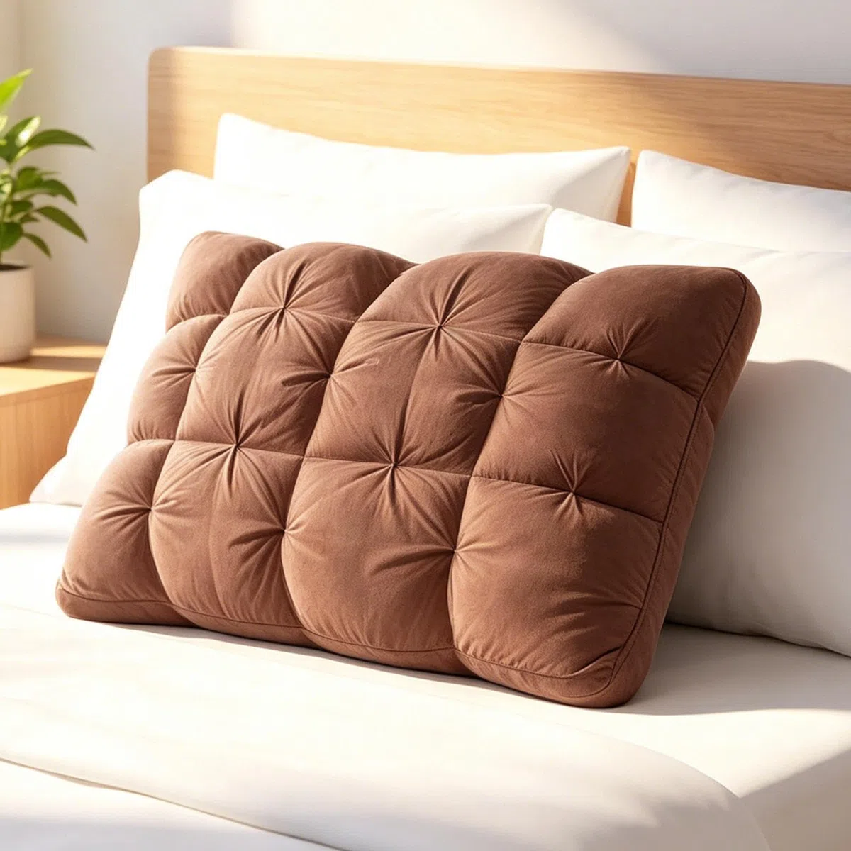Cuscini Per Decorativi e Traspiranti | Cuscino in Piuma per gli Adulti, i Dormienti, il Collo, la Zona Lombare, le Gambe, la Lettura, Casa, l'Hotel, il Viaggio