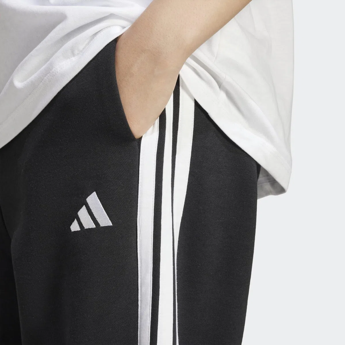 Adidas - Essentials 3-Stripes Fleece Loose, Pantaloni Donna