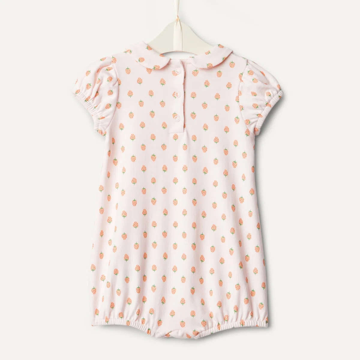 Amazon Essentials x Sofia Grainge Bimba 0-24 Tutina a Maniche Corte in Cotone con Colletto Peter Pan, confezione da 2