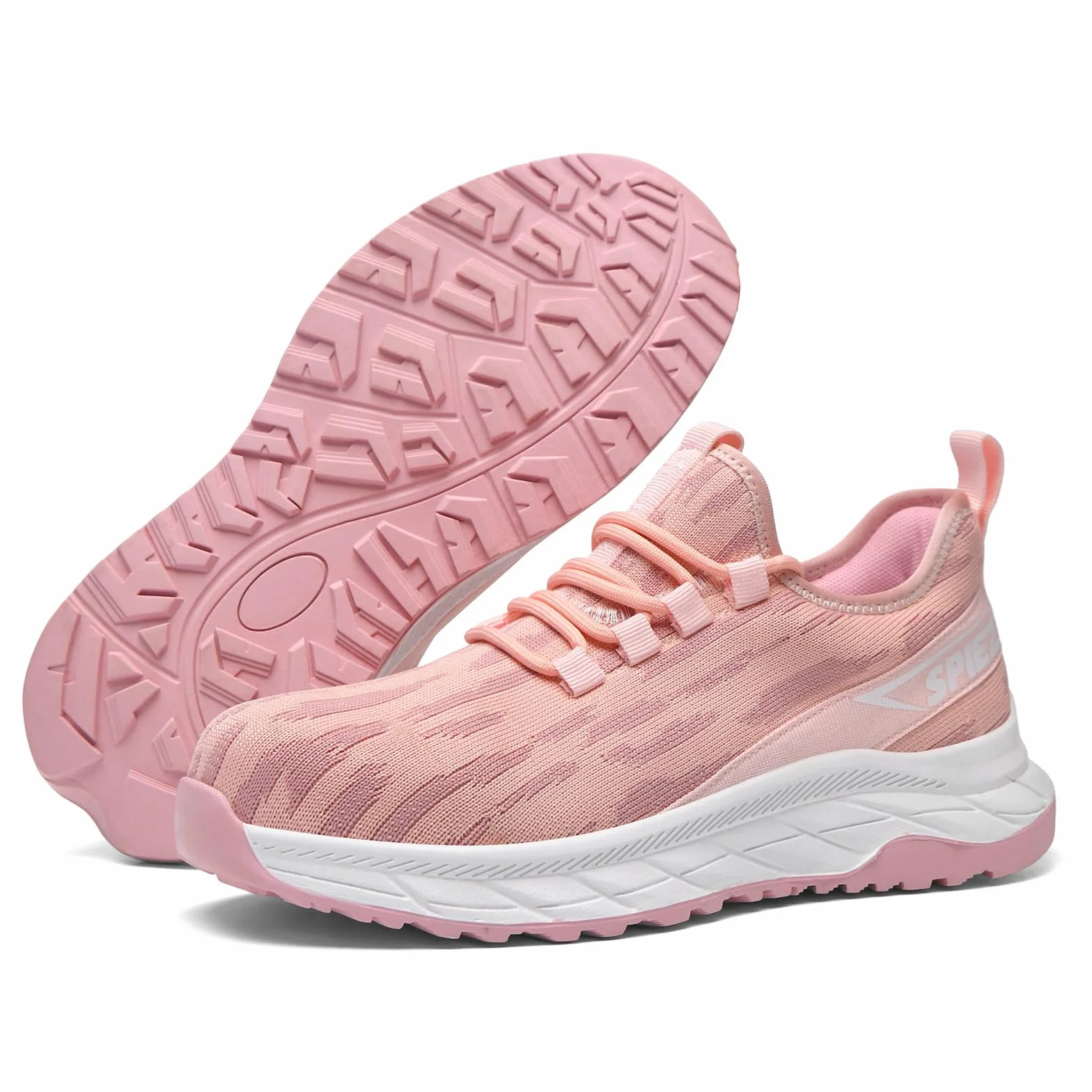 SPIEZ Antistatiche Scarpe Antinfortunistiche Donna S1P Comode, Slip-on Scarpe da Lavoro con Suole Intermedie Anti-Perforazione, Antiscivolo Safety Shoes Traspiranti