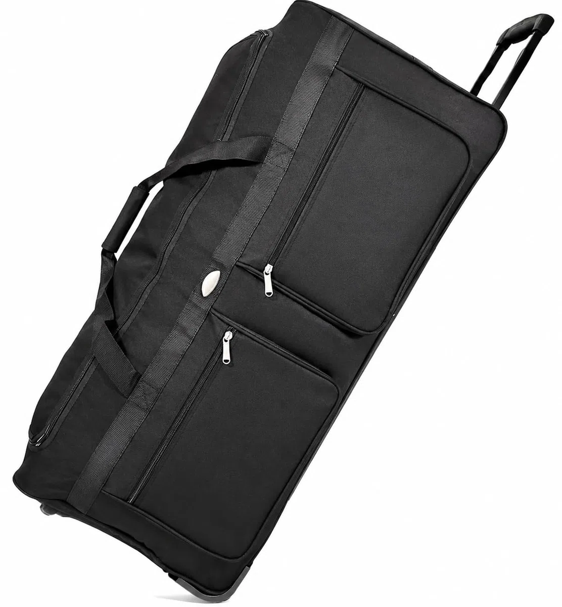 Borsone da Viaggio con Ruote 90 cm – XXL Grande Capacità, Nylon 900D Ultra Resistente e Leggero, con Maniglia Telescopica, Tasche Zip, Perfetto per Viaggi, Sport e Weekend