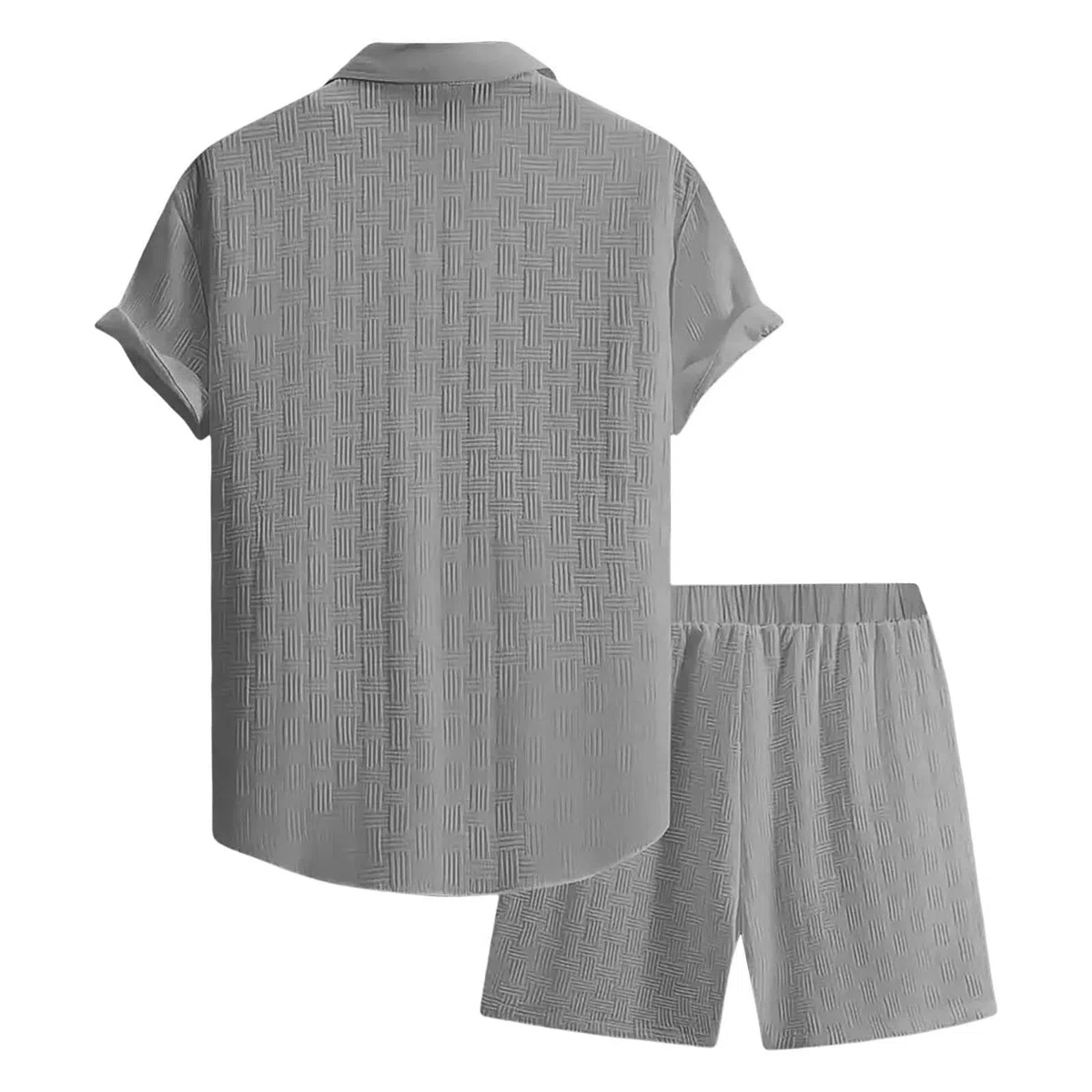 Generico Completo Estivo Da Uomo Comodi Traspirante Completi Sportivo Elegante Casual Leggeri Camicia E Pantaloncini Spiaggia Cotone Abbigliamento Outfit Con Coulisse Jogging Vacanza Tuta Palestra