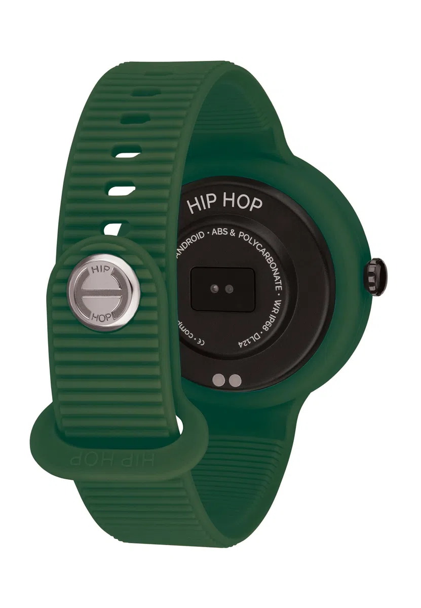 HIP HOP, Smartwatch Hero.NEXT, Smartwatch Uomo con 2 Cinturini Intercambiabili in Silicone, Orologio Smart con Display 1,09", Bluetooth 5.0, Funzioni Salute e Sport, Compatibile con iOS e Android