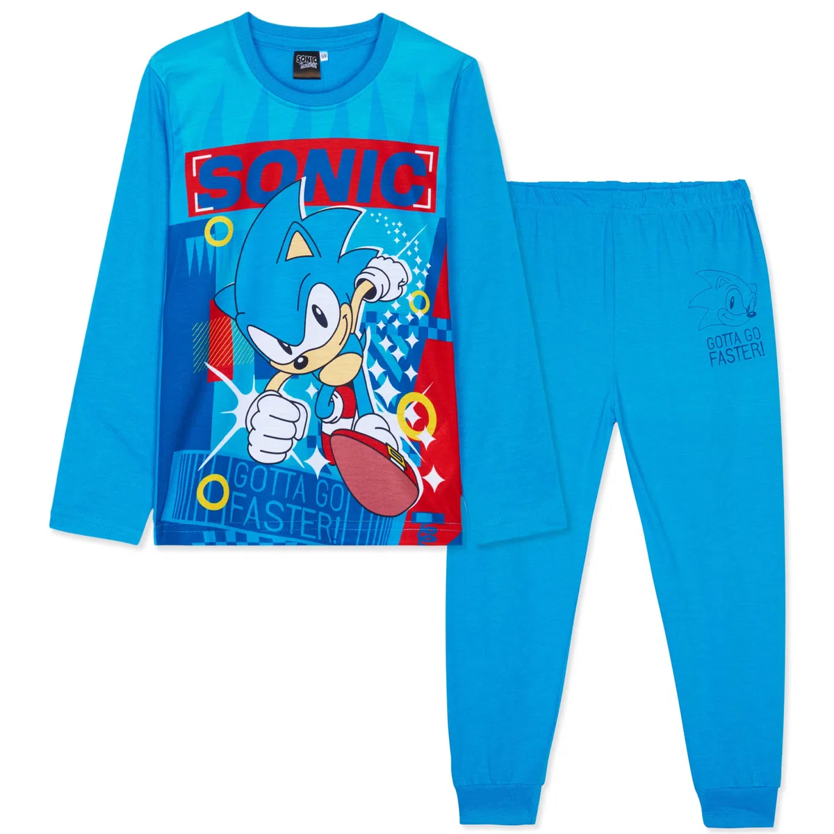Get Trend Sonic The Hedgehog Shadow Lungo Pigiama Ragazzo, Morbida Accogliente Abbigliamento da Casa Set - Giocatore Regalo Bambino