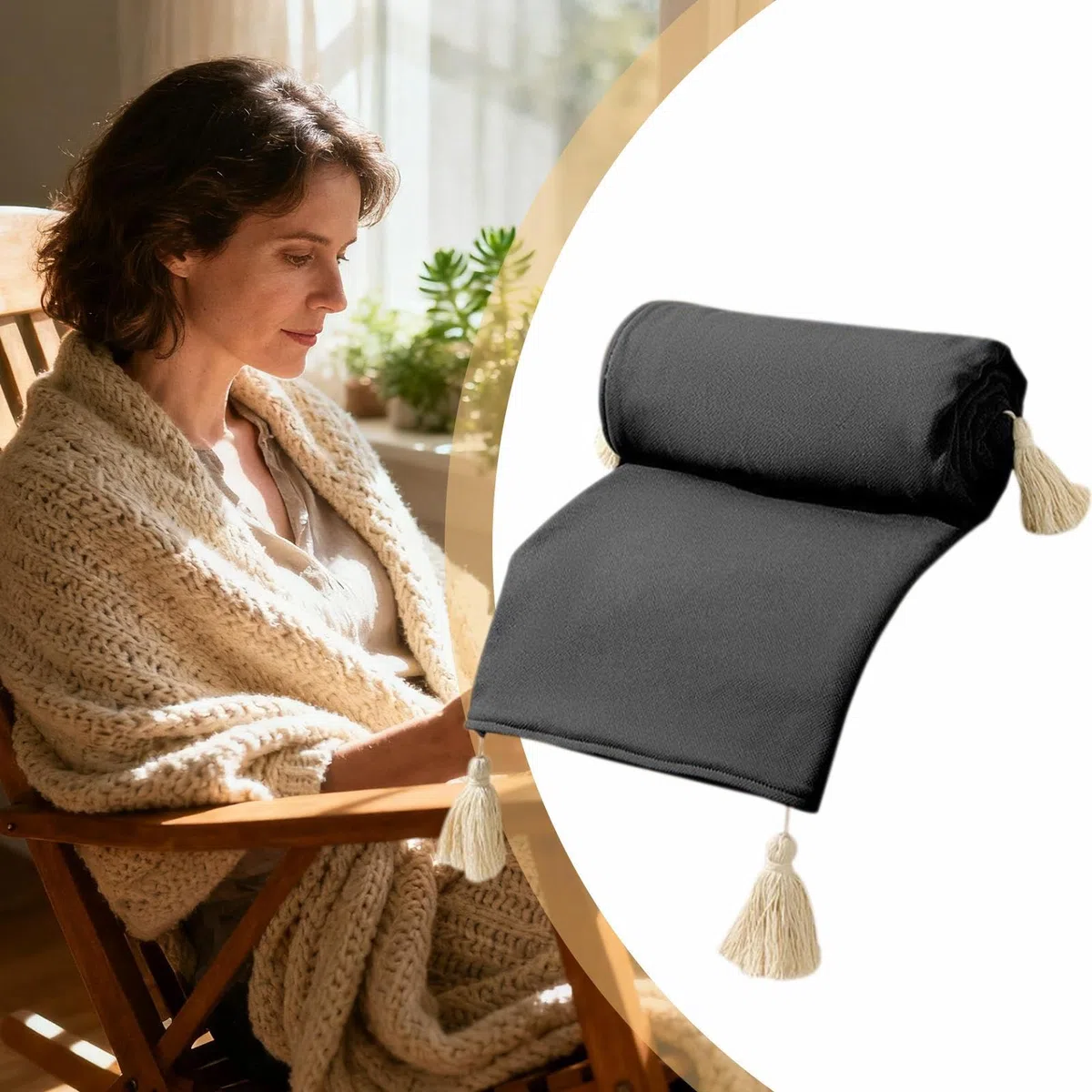 Scialle riscaldato, coperta termica portatile, scaldacorpo elettrico a 3 | velocità, scialle riscaldabile per donne, per ufficio, casa, viaggi, inverno, interno, collo, spalle, campeggio e uso esterno