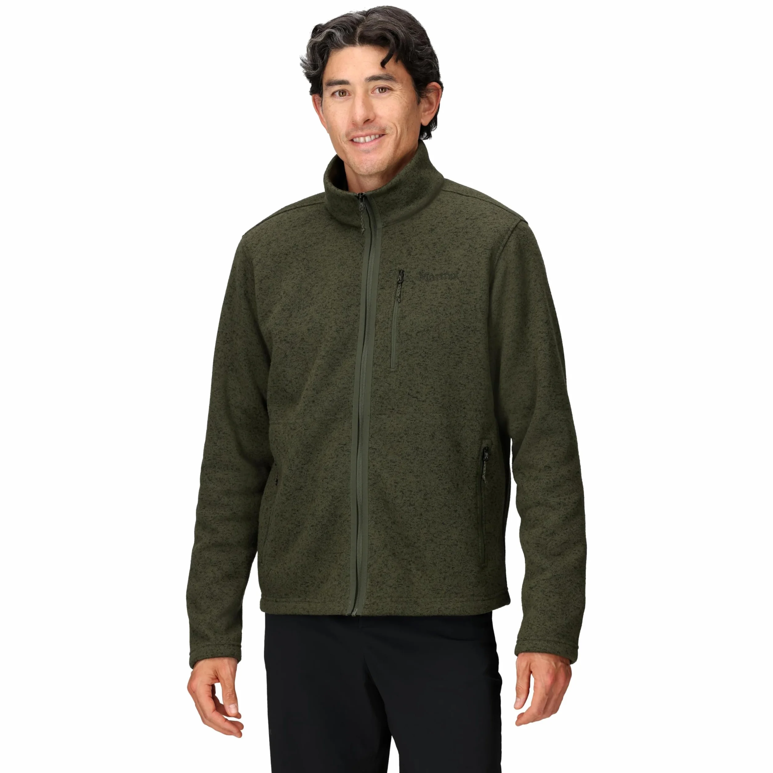 Marmot Drop Line Jacket Calda giacca in pile, giacca con zip integrale, scaldacorpo traspirante e resistente al vento, impacchettabile, ideale per l'escursionismo e lo sci Uomo (Pacco da 1)