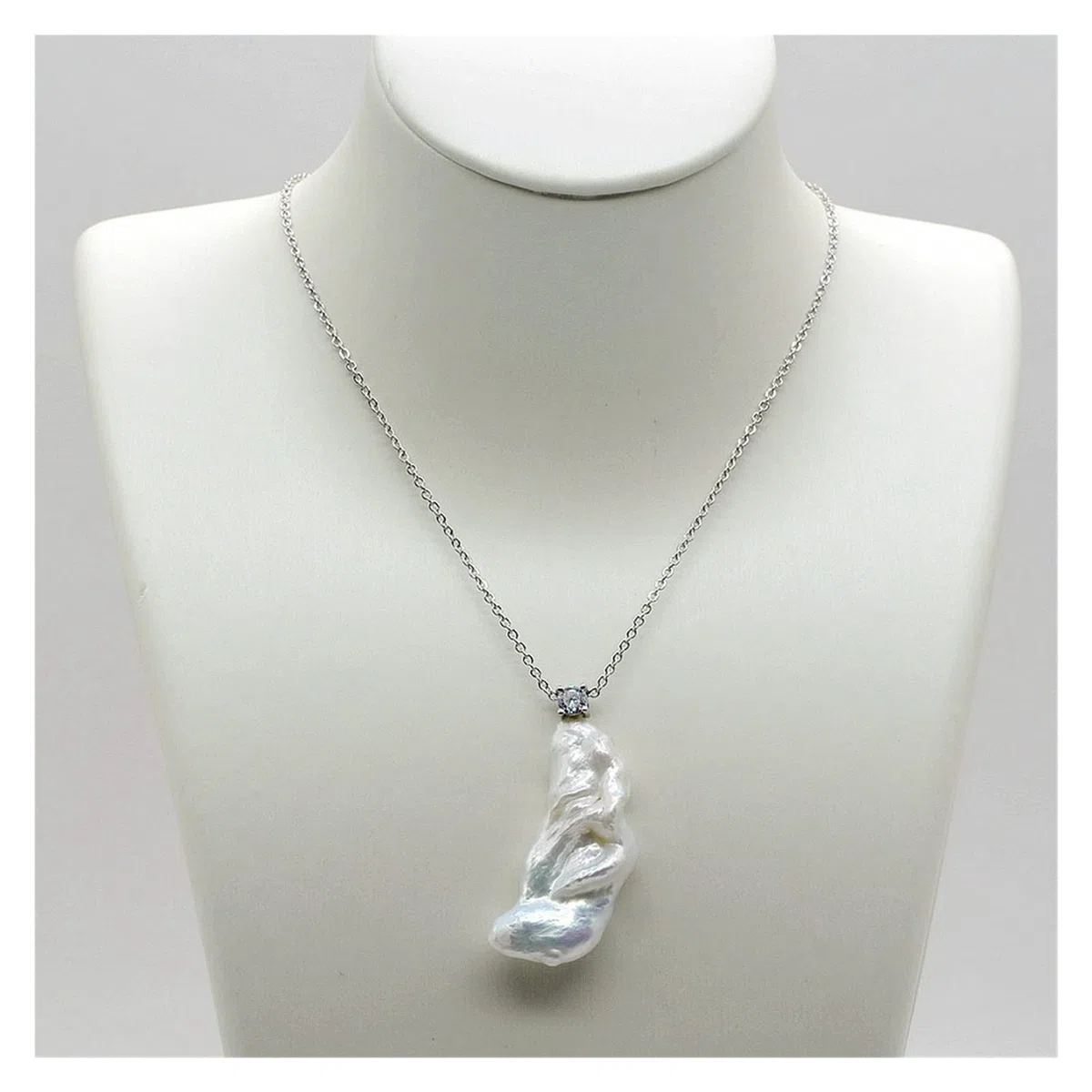 Collane barocche di moda Perle d'acqua dolce naturali Forma irregolare Pendenti di collana in argento 925 Gioielli da donna Regali di moda soddisfare Collane da donna