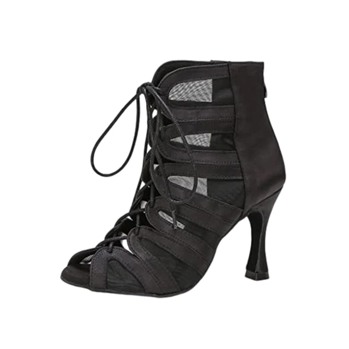 Tacco Stivali Da Ballo Donna,Heels Dance Shoes,Stivali Da Ballo Latino,Con Punta Aperta Stivaletti Da Ballo,Stivali Da Ballo Donna Latino Americano Scarpe Da Ballo Salsa E Bachata