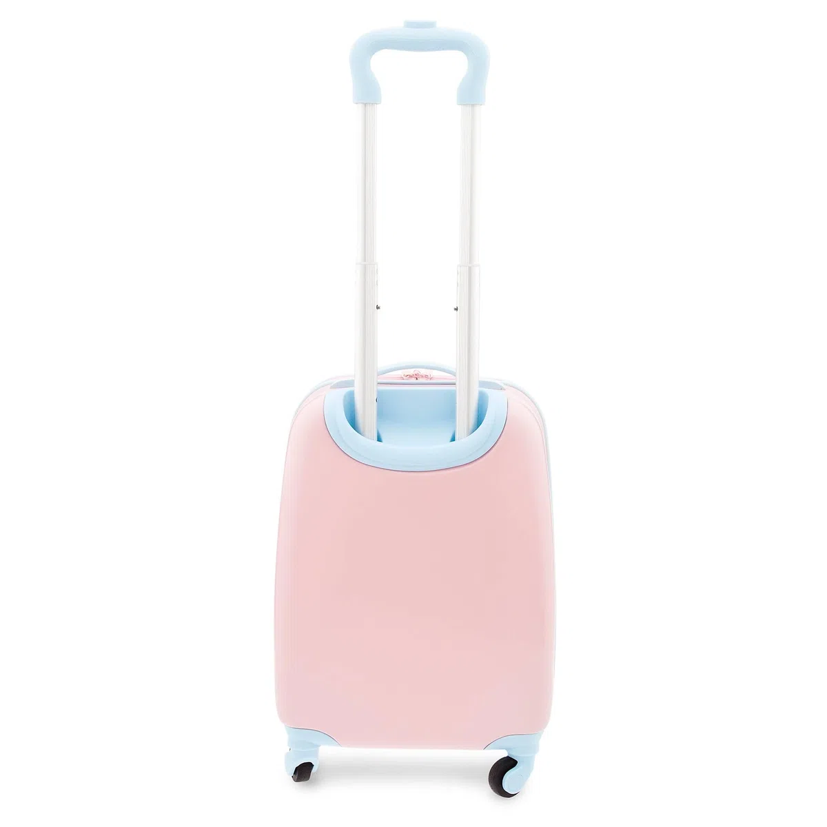 Disney Store Official Valigia Principesse Disney Rosa, 46 x 30 x 20 cm, Valigia per Bimbi con Manico telescopico e Ruote multidirezionali, ornata con Motivo di Cuori e corone