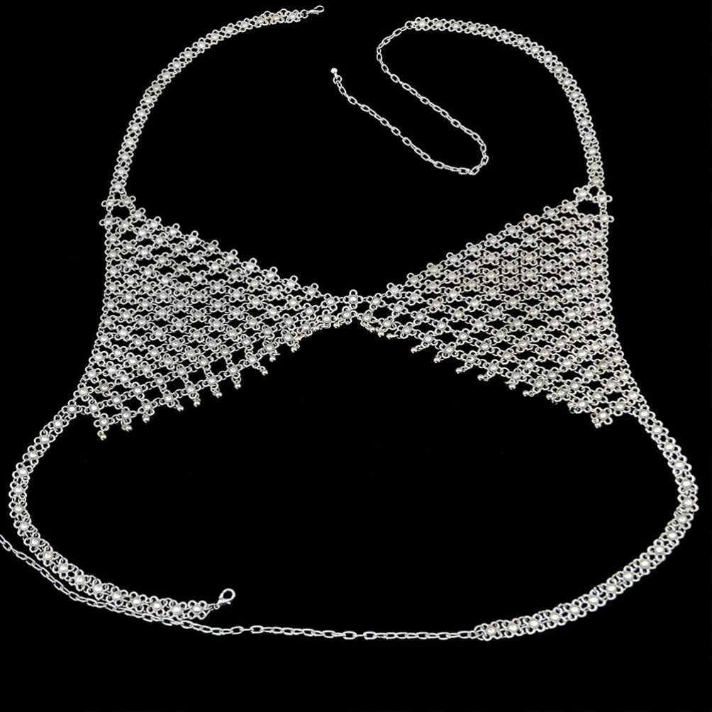 Happyyami Catena Corpo Donna Collana Reggiseno per Bikini Gioiello per Festa in Spiaggia per Donne e Ragazze