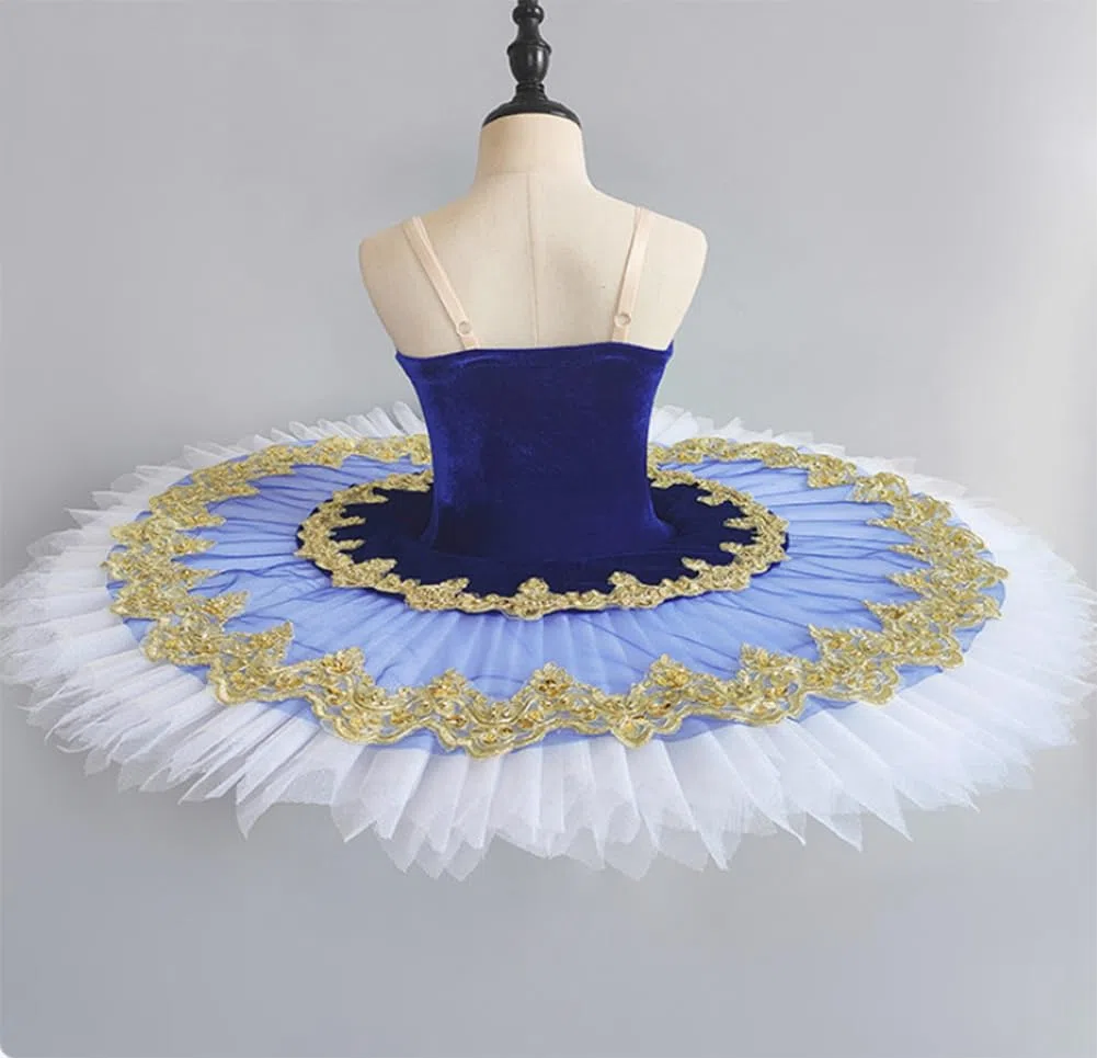 Gonna da Balletto per Bambina, tutù, Gonna da Spettacolo del Lago dei Cigni Body da Ginnastica, tutù da Competizione Vestito