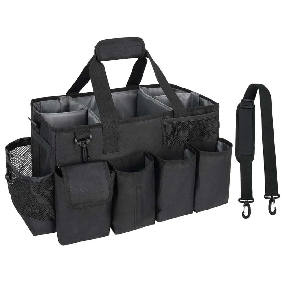 Borsa Portaoggetti per la Pulizia Borsa Contenitore con Grande Capacità | Organizzatore Multifunzionale Per Pulizie per Donna Cucina Bagno Viaggio Auto e Casa