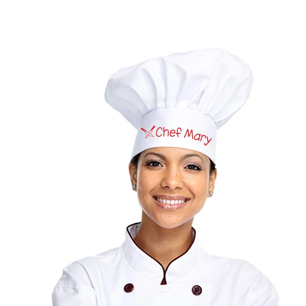 Fashion Graphic Cappello Chef Trinciante Personalizzato Toque Blanche Cuoco Professionale Stampa