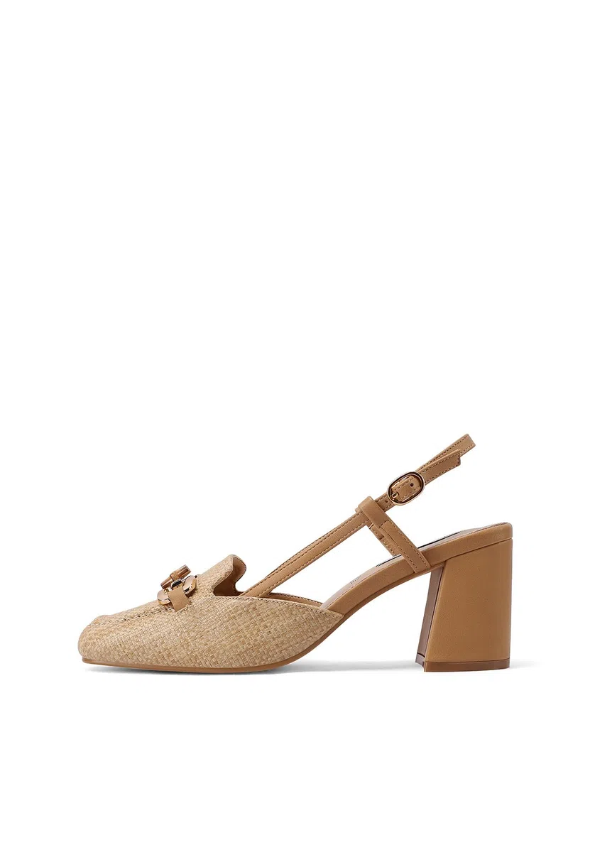 QUEEN HELENA Slingback Décolleté Casual Eleganti a Punta Chiusa Donna ZM9926