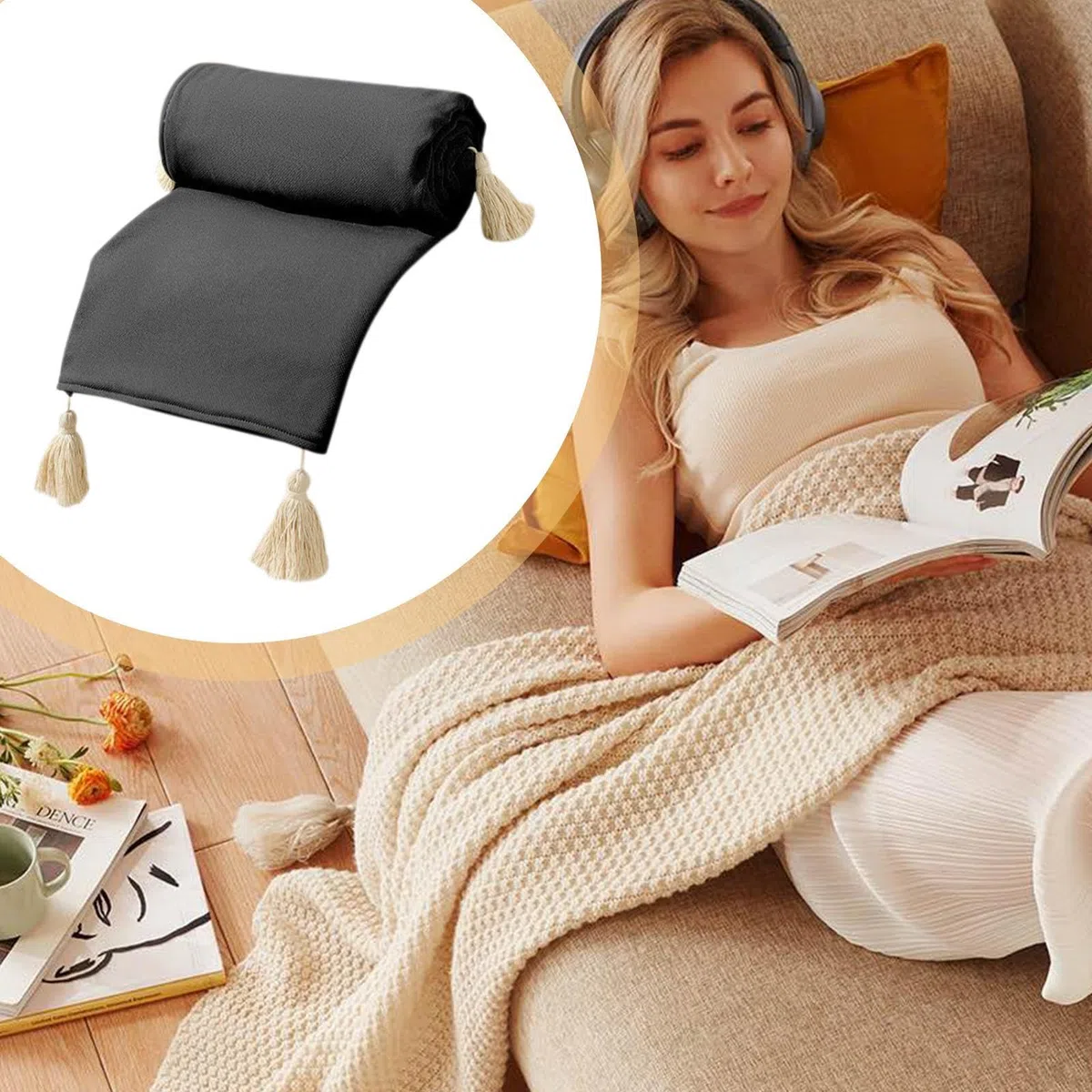 Scialle riscaldato, coperta termica portatile, scaldacorpo elettrico a 3 | velocità, scialle riscaldabile per donne, per ufficio, casa, viaggi, inverno, interno, collo, spalle, campeggio e uso esterno
